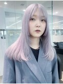 韓国ヘアブリーチダブルカラーハイトーン顔周りレイヤー_F0071