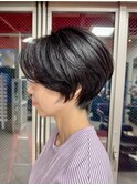 【ISHIKAWA】ハンサムショート／黒髪ショート／ショートヘア