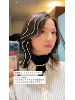 ノラ ヘアーサロン(NORA HAIR SALON) ナチュラル小顔前髪あり後れ毛サイドバング結べるボブくびれヘア