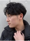 香川フェザーパーマセンターパートシャドウパーマメンズパーマ