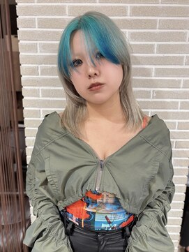 ニューヨークニューヨーク 三宮店(NYNY) ブロンドカラー/ターコイズデザインカラー