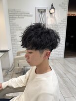 ロンド ラマ 岐阜(Lond bla-ma) 刈り上げマッシュ×ツイストスパイラル【Lond伊藤メンズ】