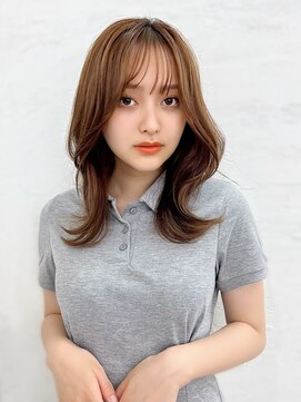 アーダーヘアサロン 武生店(ADER HAIR SALON) ショコラブラウン×くびれセミディ