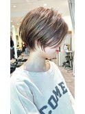 30代40代50代ショート似合わせ白髪ぼかし前髪あり髪型