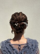 エト(eto)&nbsp;ふわふわシニヨンアレンジ 参列ヘア ヘアセット