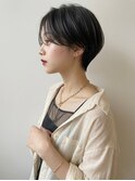 大人可愛い30代40代50代小顔マッシュショート丸みショート
