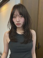 ブリンク(blink)&nbsp;レイヤーカットハッシュカットオリーブグレージュケアカラー