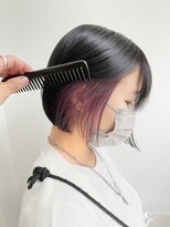 ローマー 明治神宮前 渋谷(ROAMER) インナーカラー×ミニボブ