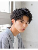 MEN's Baguz  MEN'Sカット/ MEN'Sパーマ/ MEN'Sカラー&nbsp;韓国風ニュアンス波巻きパーマ束感センターパートメンズトレンド