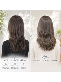 ヘアメイクボッカ(hair make Bokka)の写真/うるツヤ髪はオーダーメイドケアで！数十種類から選んでカラーが映える美髪へ-［髪質改善/トリートメント］