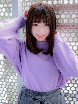 ルティア(Lutia) ワンカール 大人可愛い ぱっつんバング★★