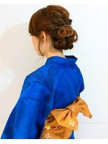 フレスカ ヘアーアンドメイク 笹塚店 大人可愛い浴衣アップスタイル