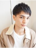 ナチュラルツーブロックショート