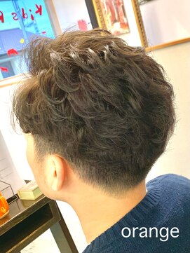 オレンジ(orange) 【orange大分賀来】メンズツーブロックパーマスタイル
