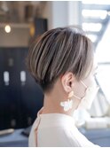 【SHARON原宿】エアータッチバレイヤージュ× ハンサムショート