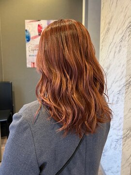 プログレス フレスポ富沢店(PROGRESS) 『大人Orange』デザインカラー×ハイライトデザイン