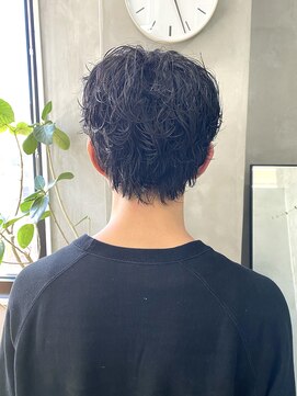 テトヘアー(teto hair) マッシュウルフ　メンズパーマ　くるくるパーマ