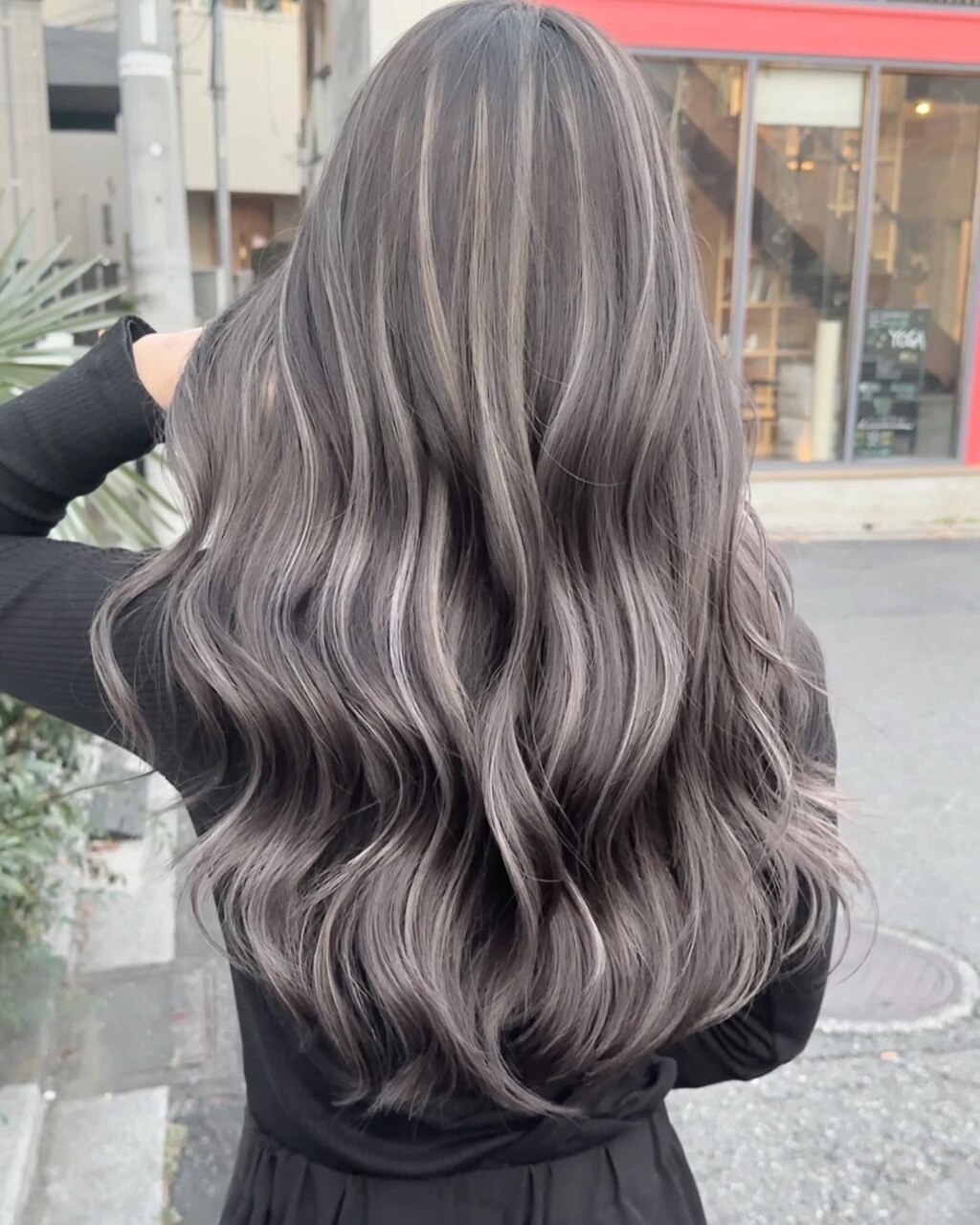 ハイライトカラーミルクティーベージュケアブリーチダブルカラー