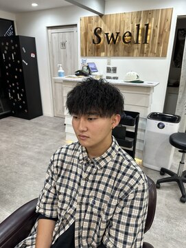 スウェル 船橋店(Swell) ハイライト/マッシュパーマ/束感/波巻き/メンズ1