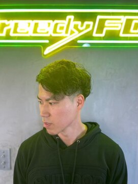 グリーディーフォックス 三軒茶屋(GreedyFOX) 波巻き/マッシュパーマ/ウルフ/ハイライト<理容室>三軒茶屋