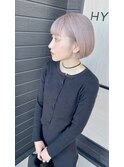 【HYKE】RYUJI マチルダボブ/ケアブリーチ/ピンクベージュ