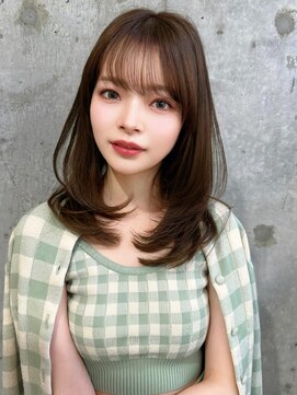 シーシンジュク 新宿南口(Sea shinjuku) 韓国風前髪×レイヤーカット【新宿/前髪/レイヤーカット】