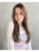 Liberte銀座 透明感ベージュ×艶髪ロングレイヤー