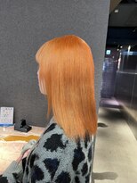 ペレ 栄店(PELE) デザインカラー/レイヤーカット/ウェットヘア/オリーブベージュ