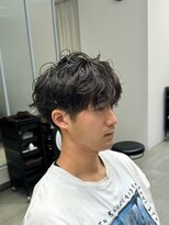 ガリカ 大名(Gallica)&nbsp;<オバマ>ワンカールパーマでつくる柔らか質感の無造作メンズヘア