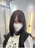 ダブルカラー/大人ボブ/黒髪スタイル/髪質改善/縮毛矯正