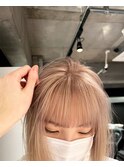 髪質改善/心斎橋美容室/大阪ハイトーン/ベージュカラー