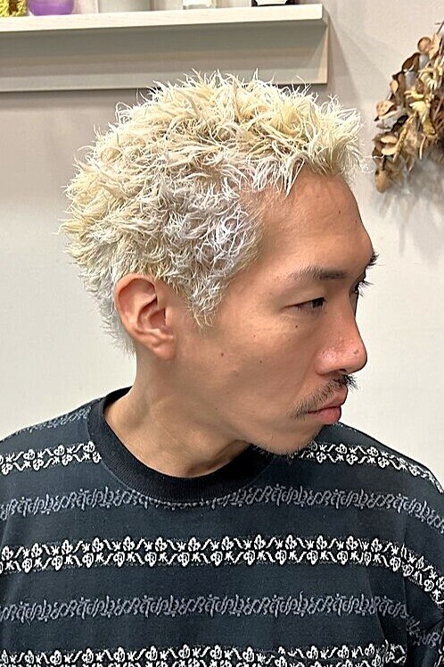 イージーアイロン（キャロット）　中古　メンズ　パーマ　ツイスト イージーアイロン（キャロット） 中古 メンズ パーマ ツイスト