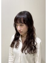 シアン 大須店(CYAN.)&nbsp;顔周りレイヤー×ウェーブロングパーマ