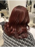 艶髪レッドブラウン韓国風髪質改善トリートメント