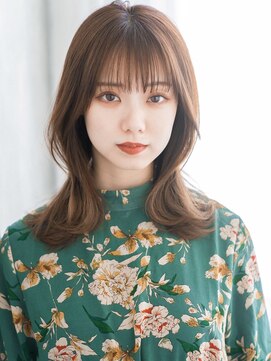 エスドットブルーム 天王寺店(S.BROOM) 【S.BROOM　天王寺】韓国風くびれミディアムレイヤースタイル