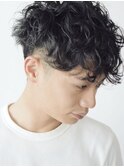 メンズパーマ × 無造作