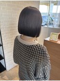 大人女性の為の柔らかボブ/髪質改善/暗めオリーブグレージュ