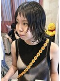 シャギーバングショートウルフ