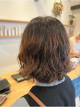 リエットヘアー 杢左店(Lie-et. hair) ナチュラルパーマ#パーマ#ナチュラルボブ#ウェーブ#西尾市