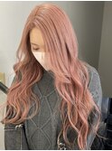 のあコーラルピンク ピンクミルクティー ケアブリーチ