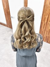 イム(IMU)&nbsp;立体リボンハーフアップ/ライブヘアセット