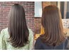 カット+透明感カラー+ヘッドスパ30分+極みトリートメント