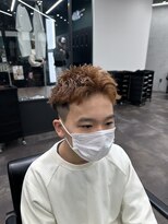 メンズサロンドットリアン(dot. lien) ブラウンスパイキーショート