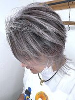 ブレイズヘアー(BLAZEhair)&nbsp;【筋感バツグン】ホワイトバレイヤージュ×ブリーチ２回