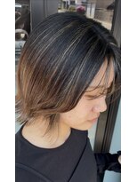 ヘアーイーダッシュ(HAIR E')&nbsp;地毛を活かしたハイライトカラー