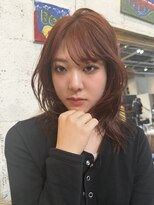 ノラ シンディ(NORA CYNDY) ハッシュカットブリーチデザインカラーレイヤーダブルカラー
