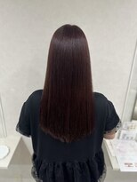 シャール(shall) レッドブラウンカラー/ブリーチなし透明感カラー/浜松/髪質改善