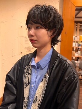 フランジェッタヘアー(Frangetta hair) マッシュウルフパーマ♪担当川合