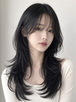 ベル 新宿(Belle)&nbsp;韓国風レイヤーカット/シースルーバング/グレージュ/美髪矯正