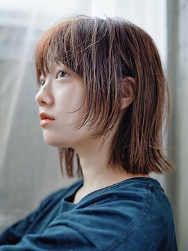 ライラ(Lyla) 下北沢ボブウルフ｜顔まわりレイヤー×暖色ブラウン